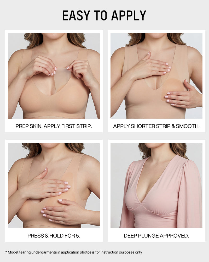Invisible Silicone Boob Tape - FirmaHold