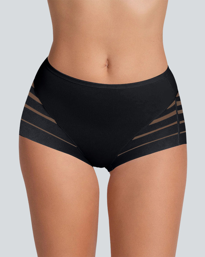 Lace Trimmed Mid-Rise Knickers 2-Pack - FirmaLace