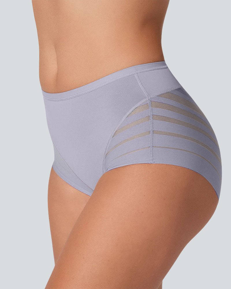 Lace Trimmed Mid-Rise Knickers 2-Pack - FirmaLace