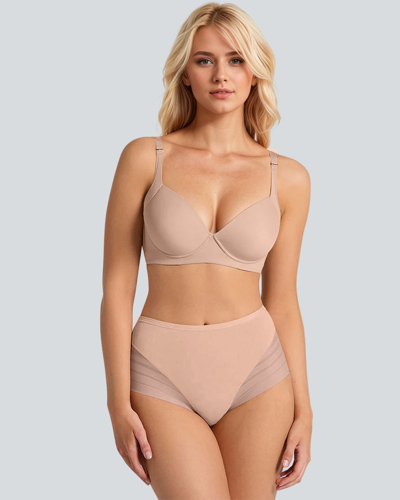 Lace Trimmed Mid-Rise Knickers 2-Pack - FirmaLace