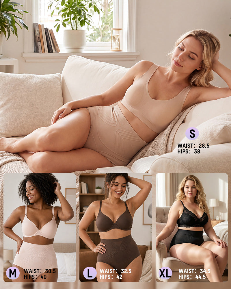Tummy Control Butt-Lift Briefs 5-Pack - FirmaControl