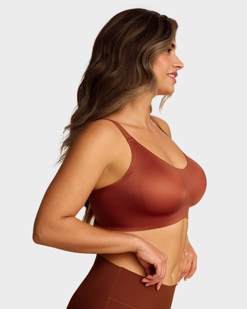 Luxury Satin Seamless Wireless Support Bra - FirmaSoft