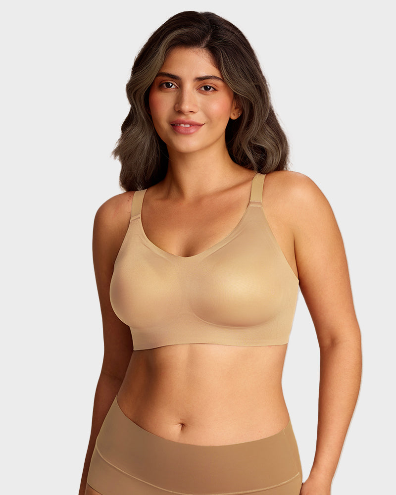 Luxury Satin Seamless Wireless Support Bra - FirmaSoft