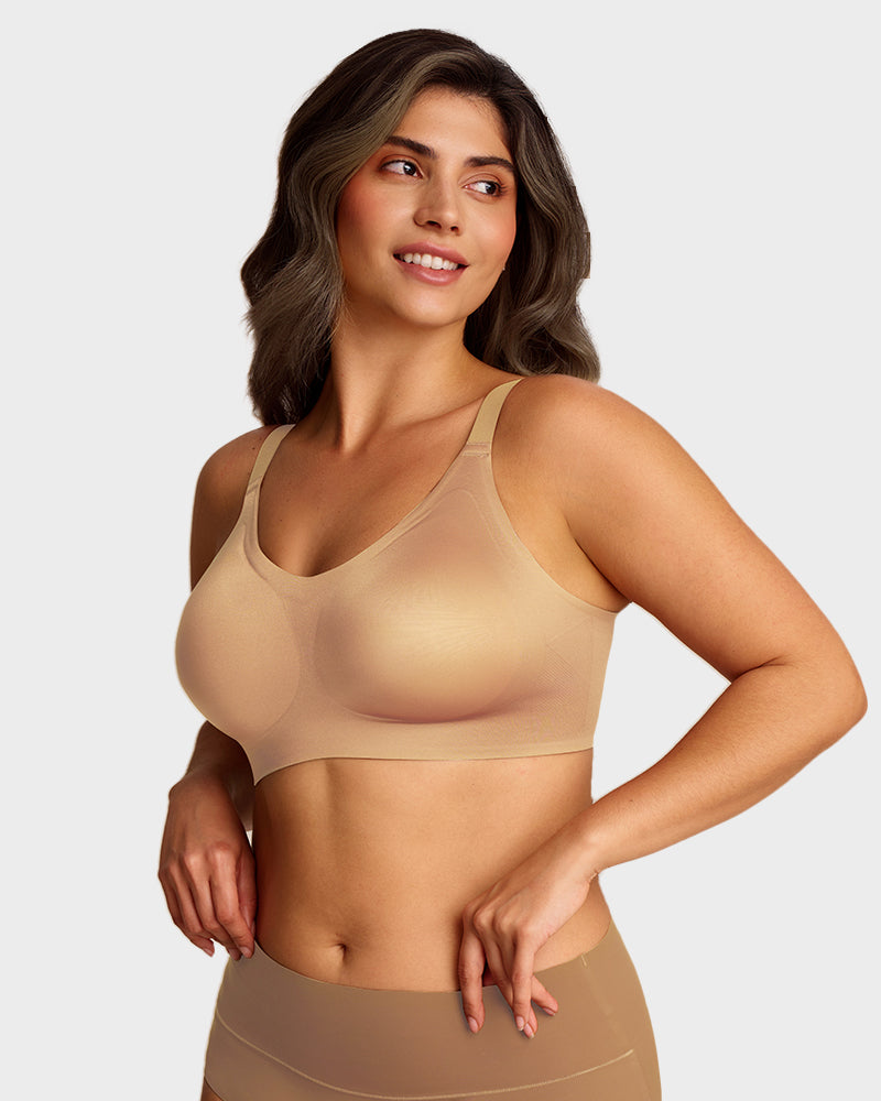 Luxury Satin Seamless Wireless Support Bra - FirmaSoft