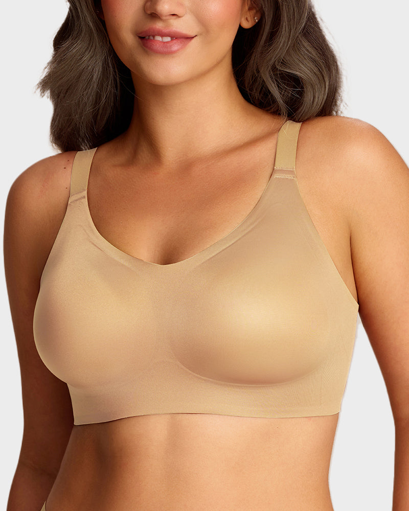 Luxury Satin Seamless Wireless Support Bra - FirmaSoft