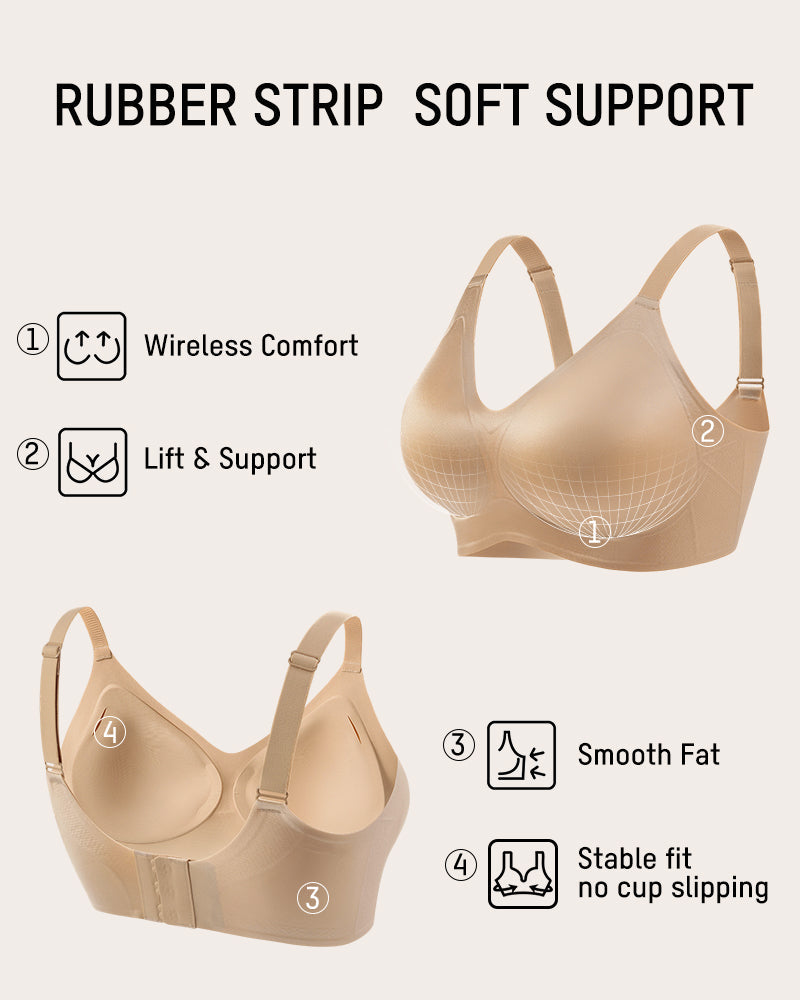 Luxury Satin Seamless Wireless Support Bra - FirmaSoft