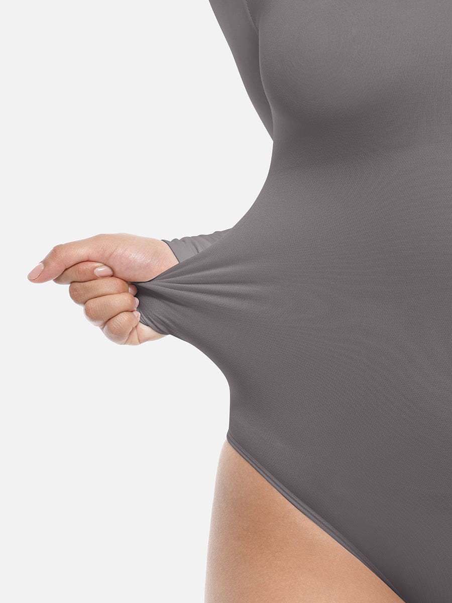Seamless Long Sleeve Slim Corset Bodysuit Shapewear - FirmaSmooth