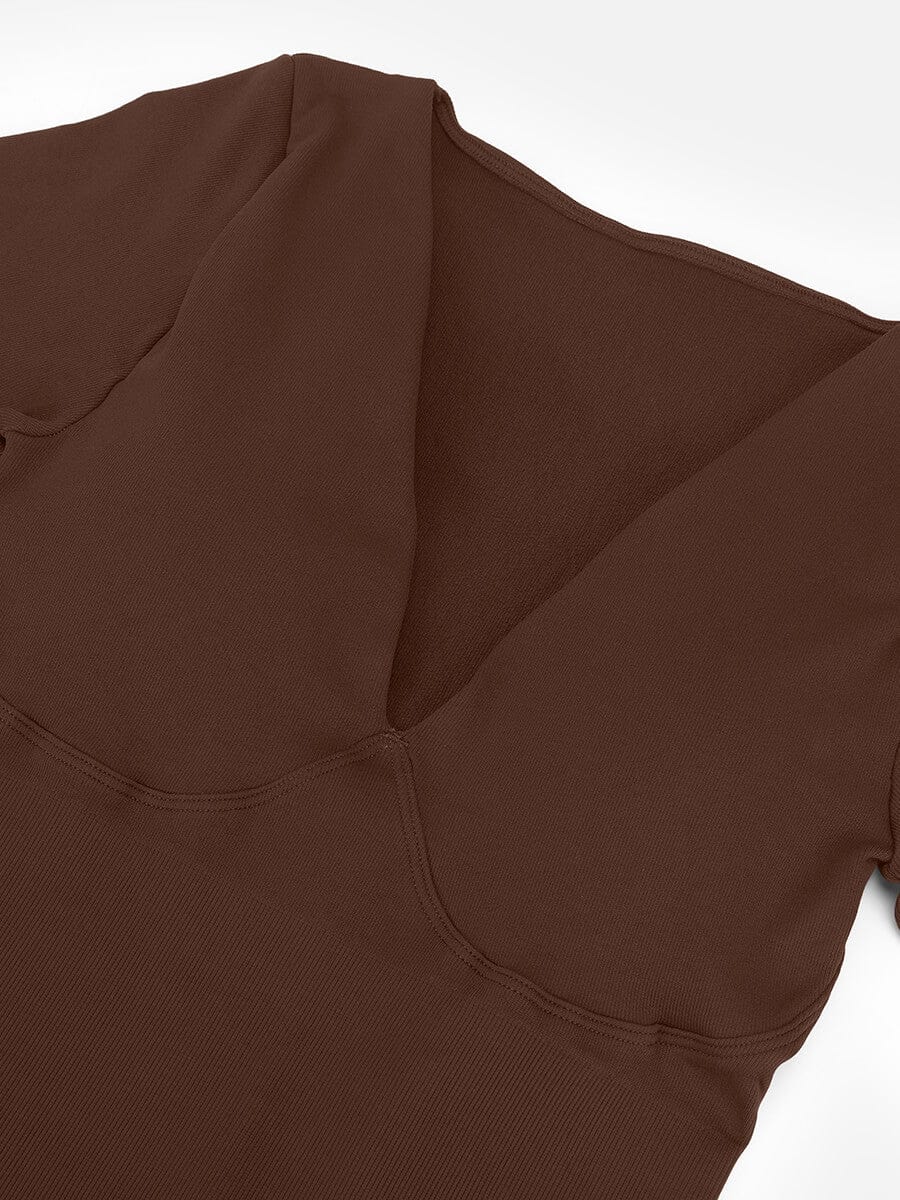 Deep-V Tummy Control Shaping Catsuit - FirmaSculpt