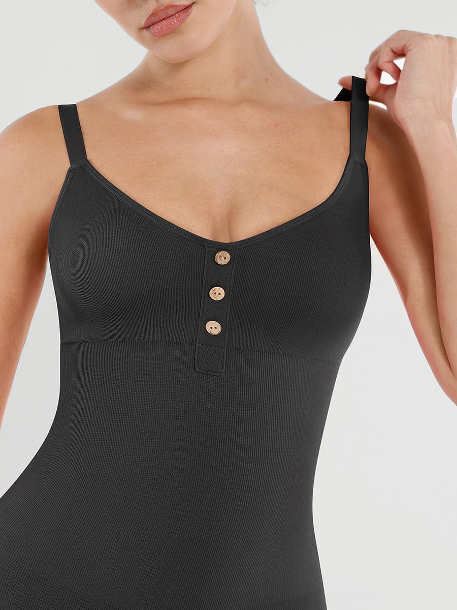 Seamless Bust Support Waist and Abdomen Shaping Butt Lifting Jumpsuit - FirmaSculpt