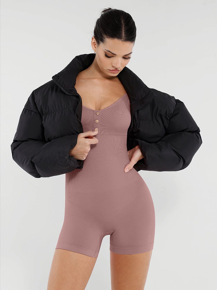 Seamless Bust Support Waist and Abdomen Shaping Butt Lifting Jumpsuit - FirmaSculpt