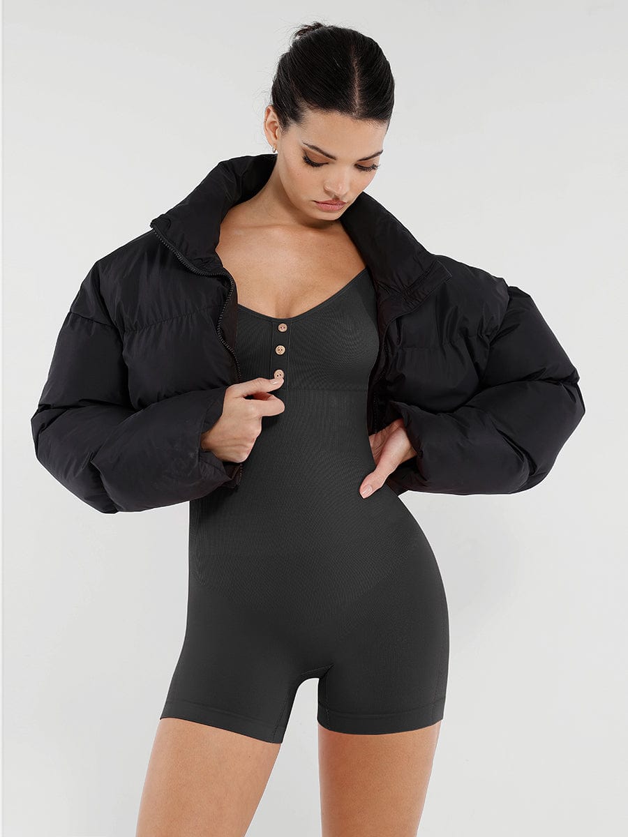 Seamless Bust Support Waist and Abdomen Shaping Butt Lifting Jumpsuit - FirmaSculpt