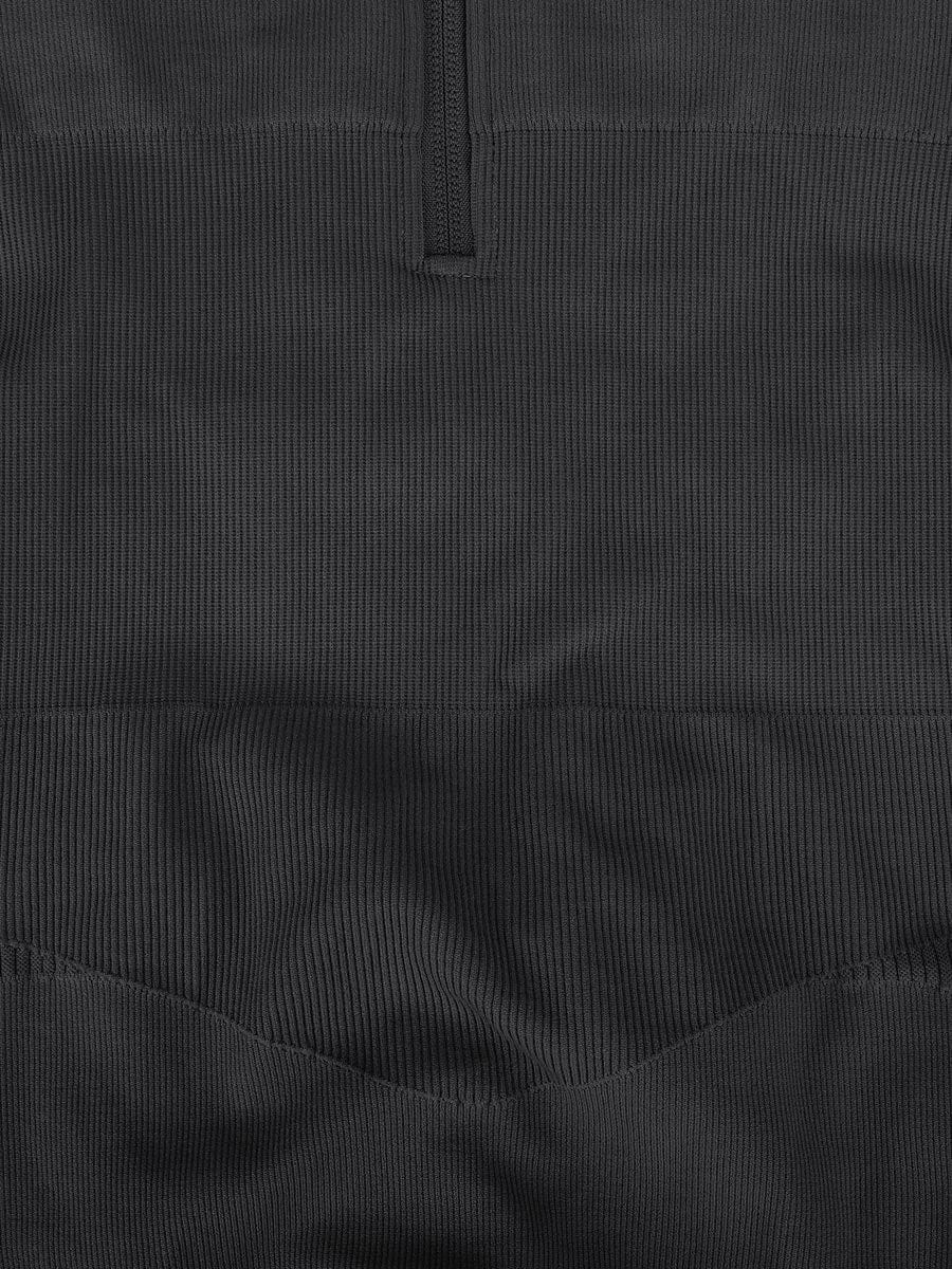 Seamless Zip Front Racerback Full-Length Sport Shaping Jumpsuit - FirmaActive