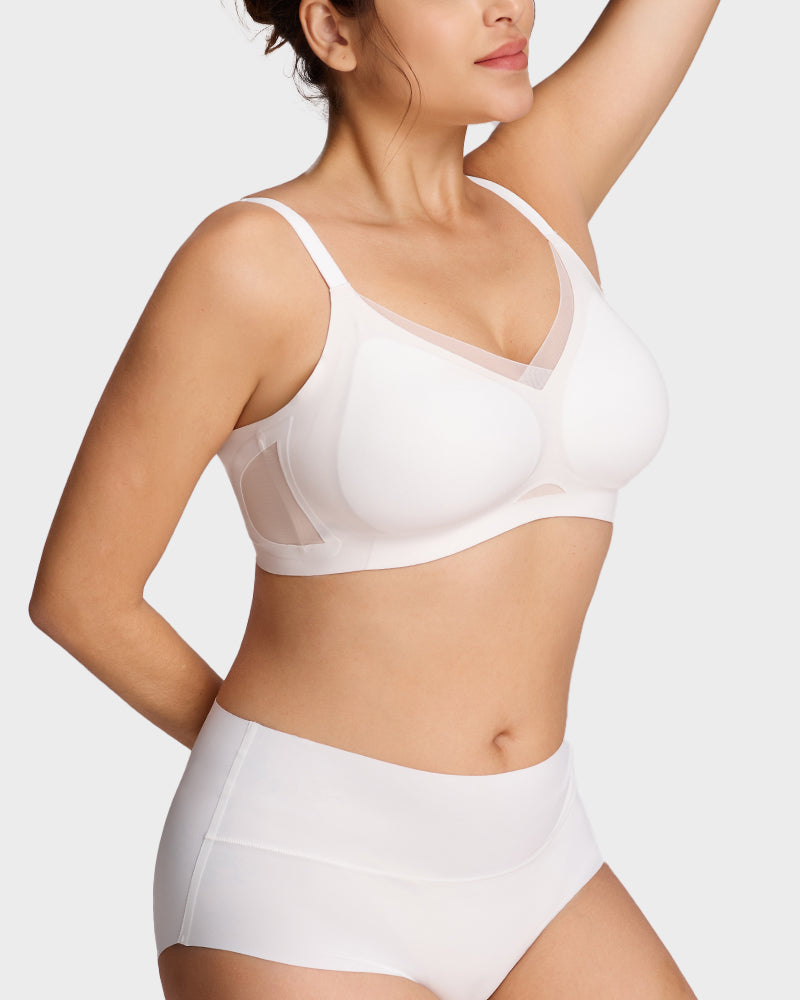 Mesh Crossover Wireless Lift Bra - FirmaBreeze
