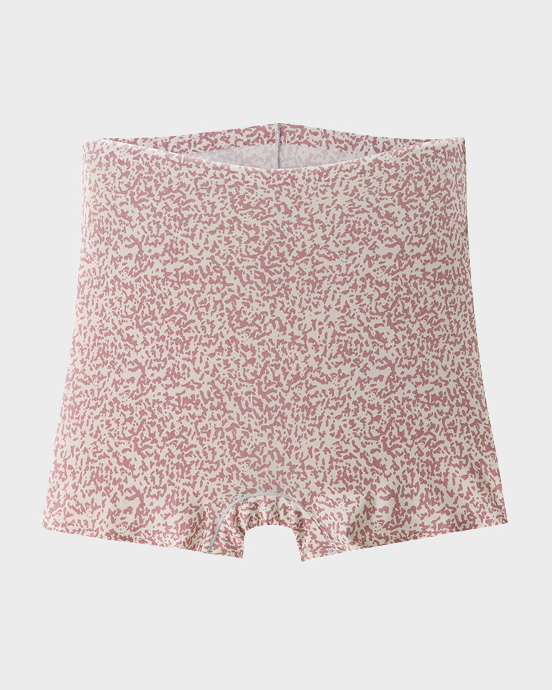 Mid-Rise Ice Silk Leopard Print Knickers 6-Pack - FirmaSoft