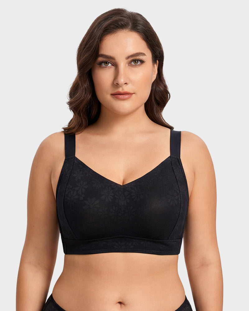 No-Bulk Full Coverage Lace Bra - FirmaLace