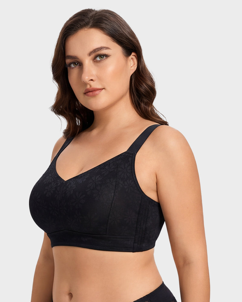 No-Bulk Full Coverage Lace Bra - FirmaLace