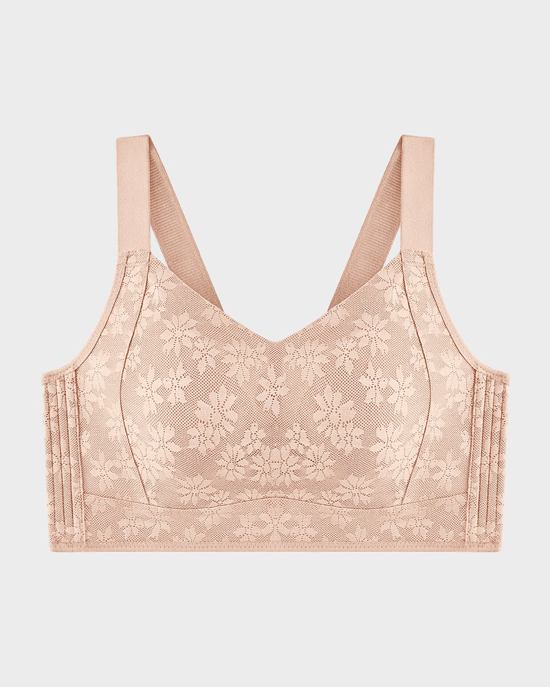 No-Bulk Full Coverage Lace Bra - FirmaLace