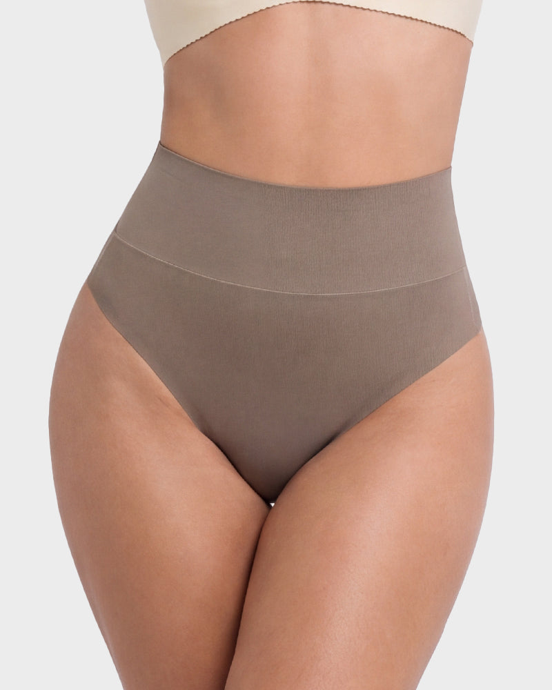 Seamless High-Waist Thong Underwear 5-Pack - FirmaSmooth