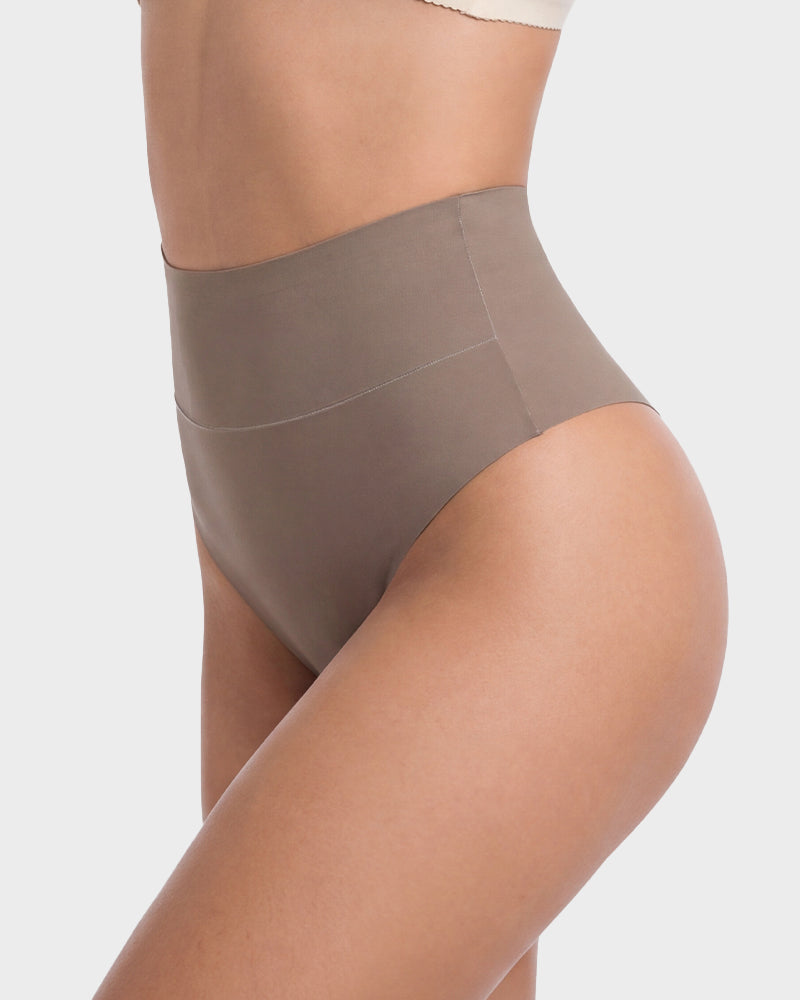 Seamless High-Waist Thong Underwear 5-Pack - FirmaSmooth