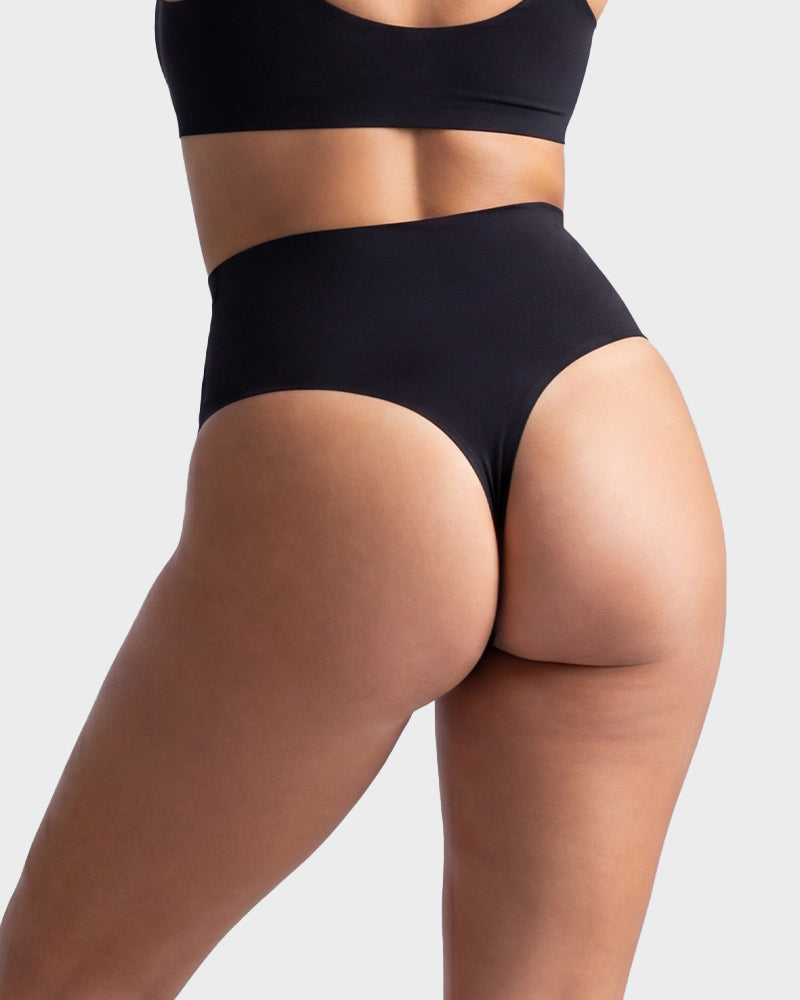 Seamless High-Waist Thong Underwear 5-Pack - FirmaSmooth