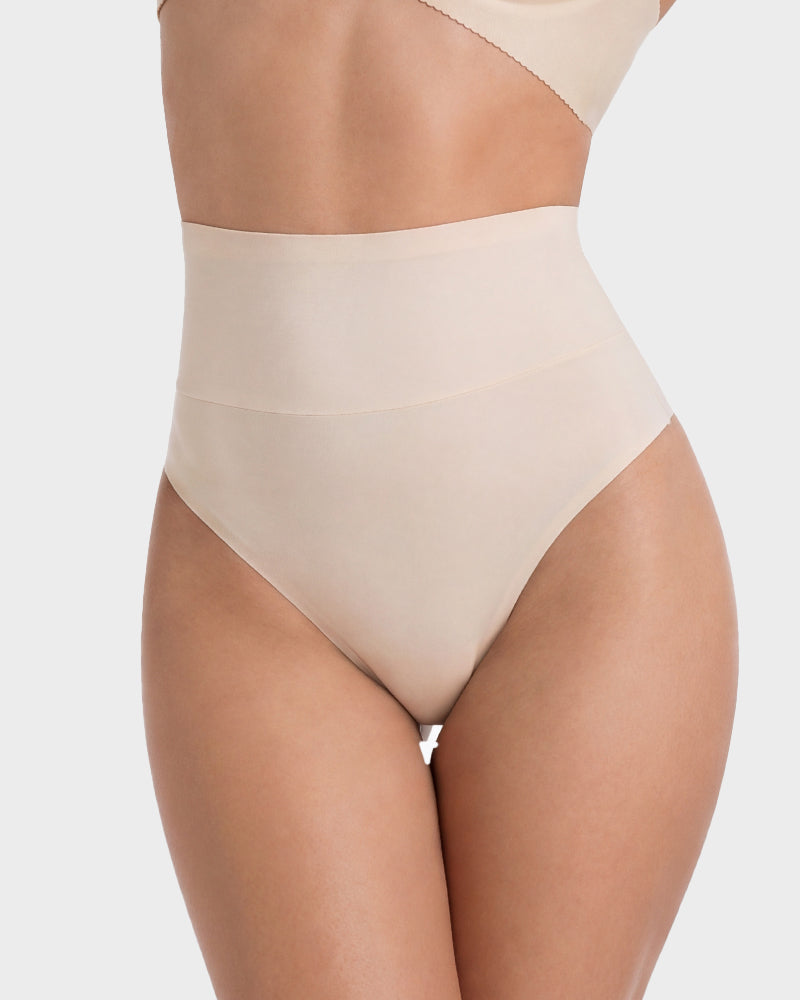Seamless High-Waist Thong Underwear 5-Pack - FirmaSmooth