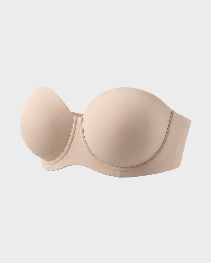 No-Slip Strapless Full Support Bra - FirmHold