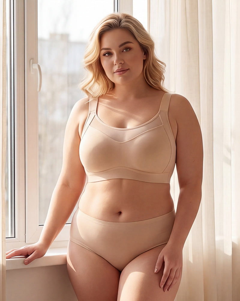 No-Spill Full Coverage Seamless Support Bra - FirmaSmooth
