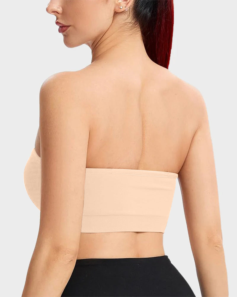 Non-Slip Seamless Strapless Bandeau Bra - FirmaHold