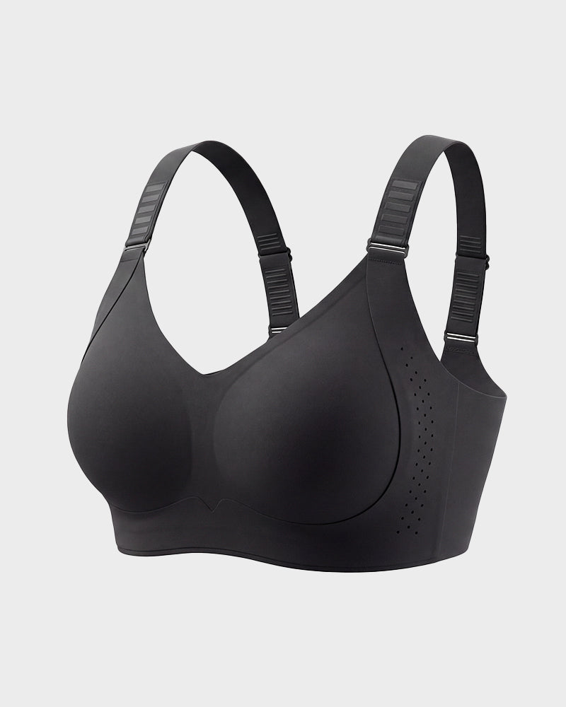 V-Neck Wireless Minimizer Bra with Adjustable Clasp - FirmaSmooth