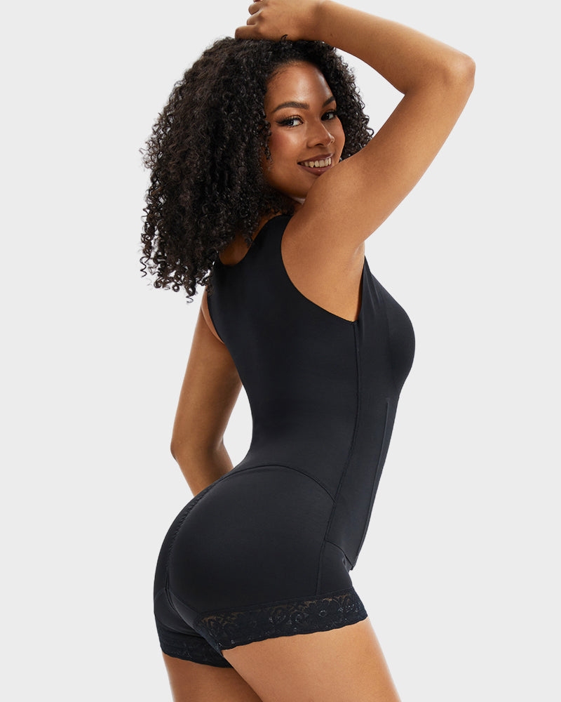 Double-Layer Power Mesh Tummy Sculpt Bodysuit - FirmaSculpt