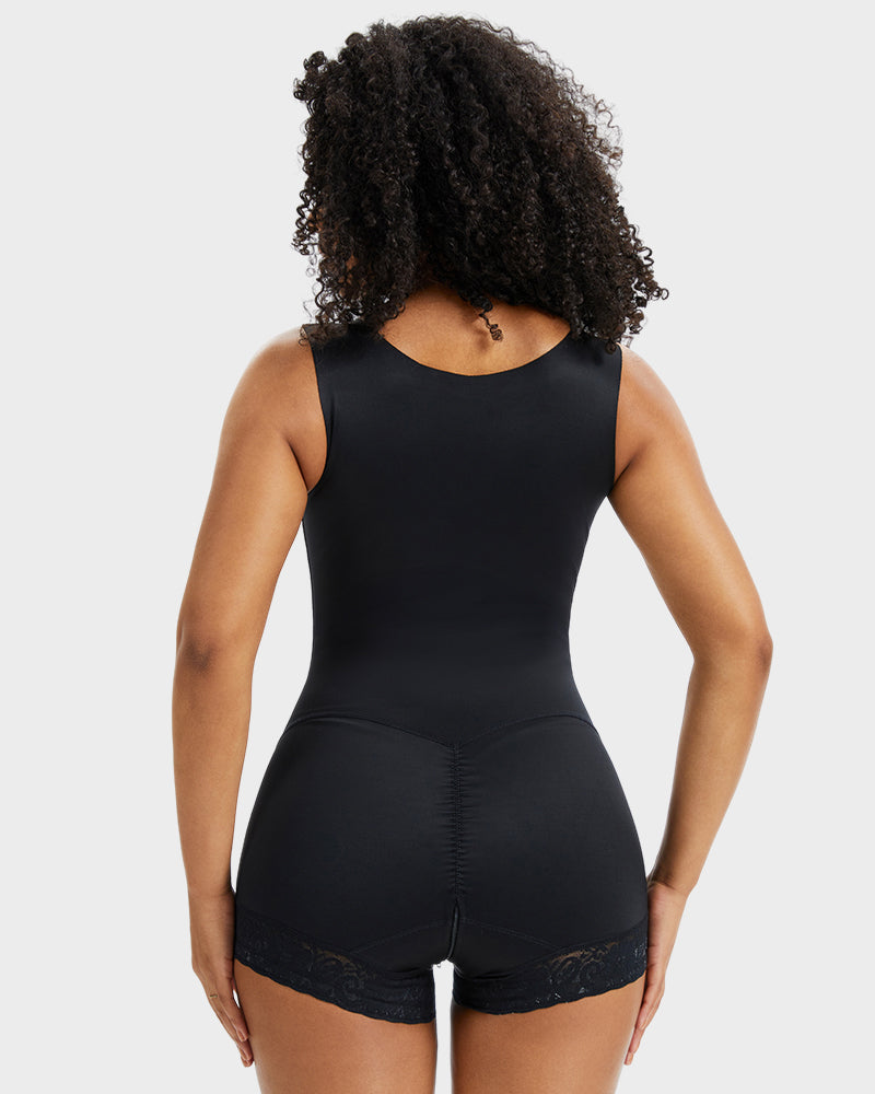 Double-Layer Power Mesh Tummy Sculpt Bodysuit - FirmaSculpt
