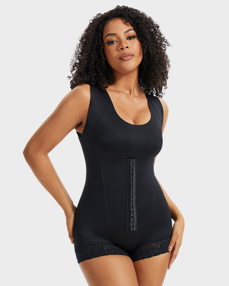 Double-Layer Power Mesh Tummy Sculpt Bodysuit - FirmaSculpt