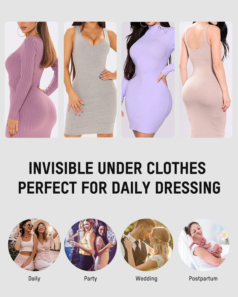 Power Mesh Open-Bust Full Body Shaper - FirmaSculpt