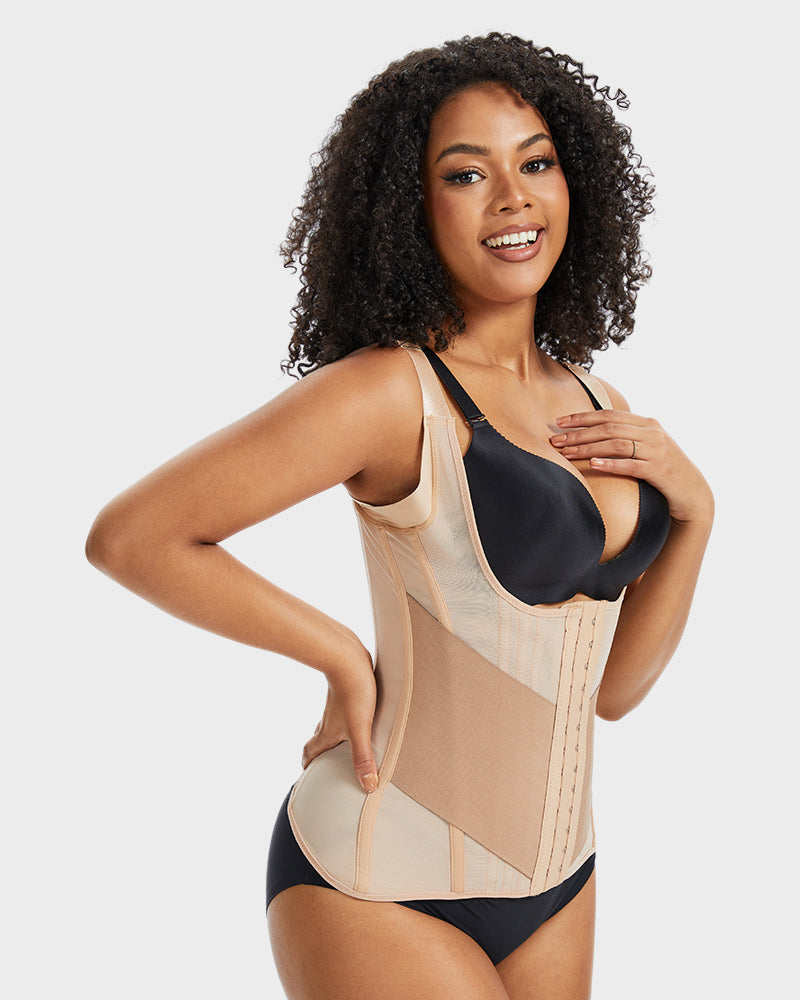 Double-Layer Power Mesh Waist Trainer - FirmaControl