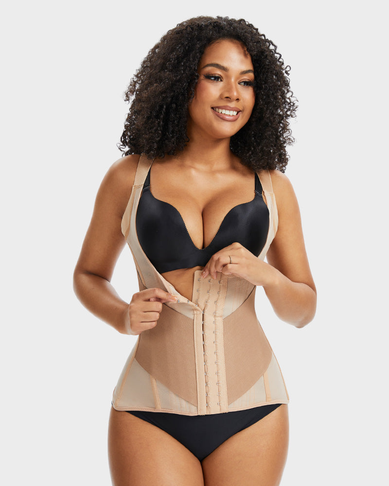 Double-Layer Power Mesh Waist Trainer - FirmaControl