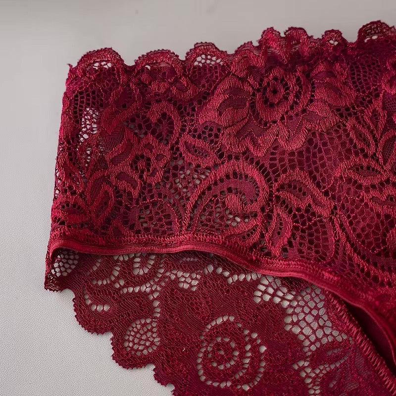 FloraLuxe™ 3PCS Embroidered Lace Panty Set