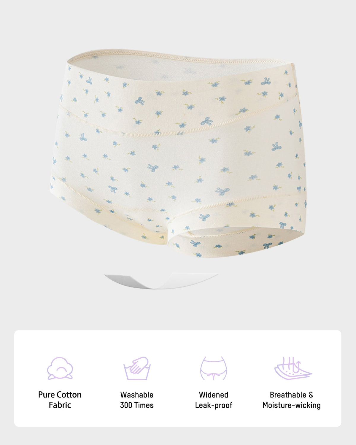 Seamless Antibacterial Cotton Boxer Briefs 5-Pack - FirmaSoft