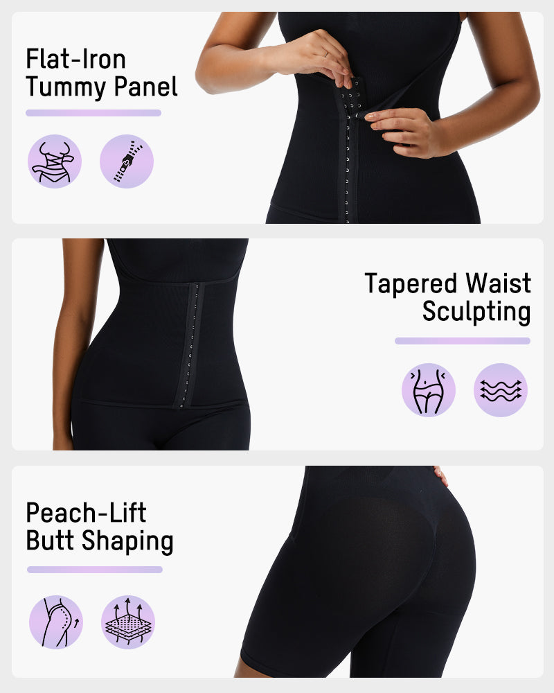 Seamless Double Compression Shaping Bodysuit - FirmaSculpt
