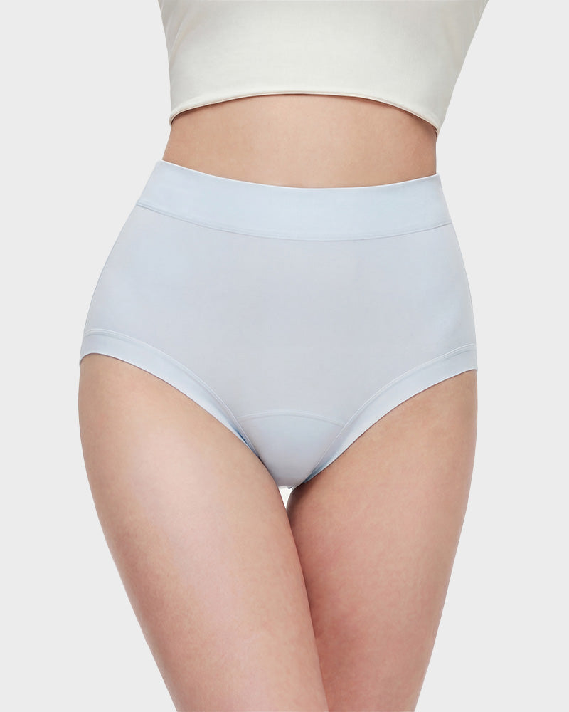 Seamless High-Waist Full Coverage Cotton Knickers 5-Pack - FirmaSoft