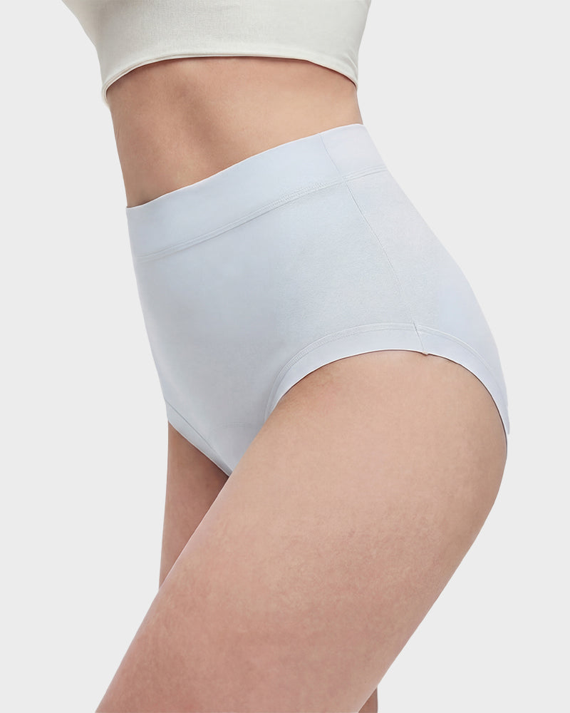 Seamless High-Waist Full Coverage Cotton Knickers 5-Pack - FirmaSoft