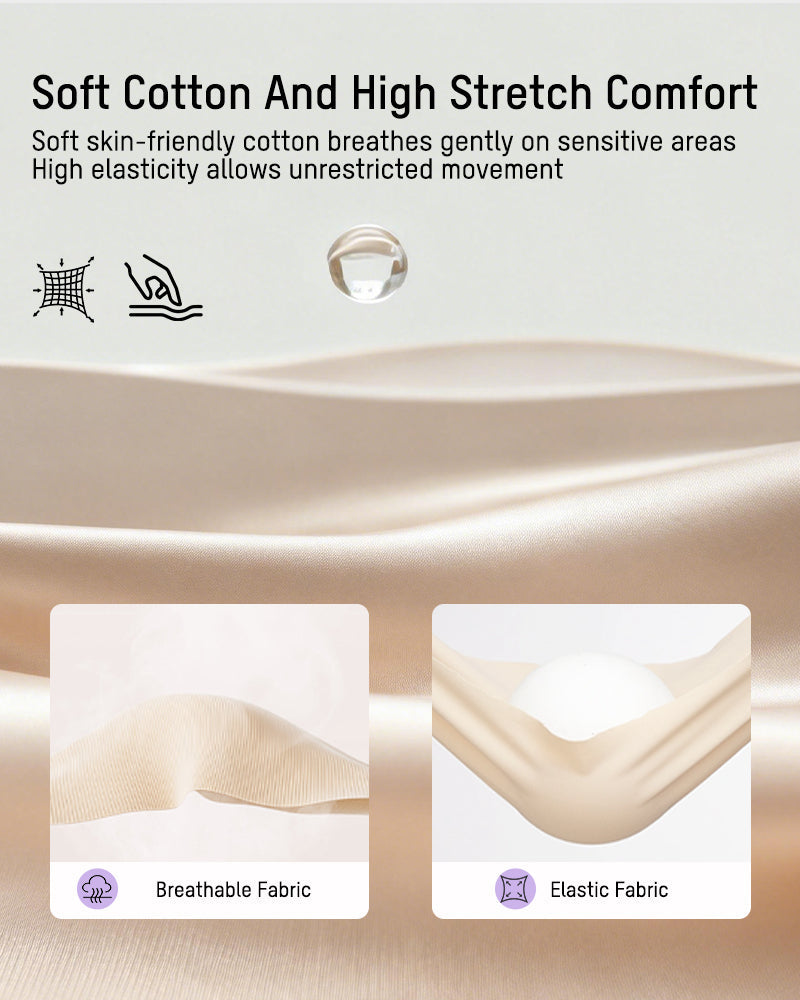 Seamless High-Waist Full Coverage Cotton Knickers 5-Pack - FirmaSoft