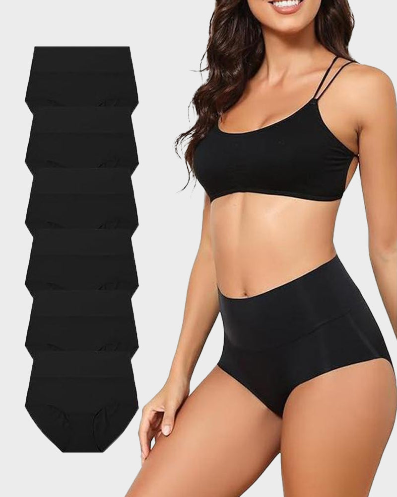 Seamless High-Waist Comfort Knickers 6-Pack - FirmaSmooth