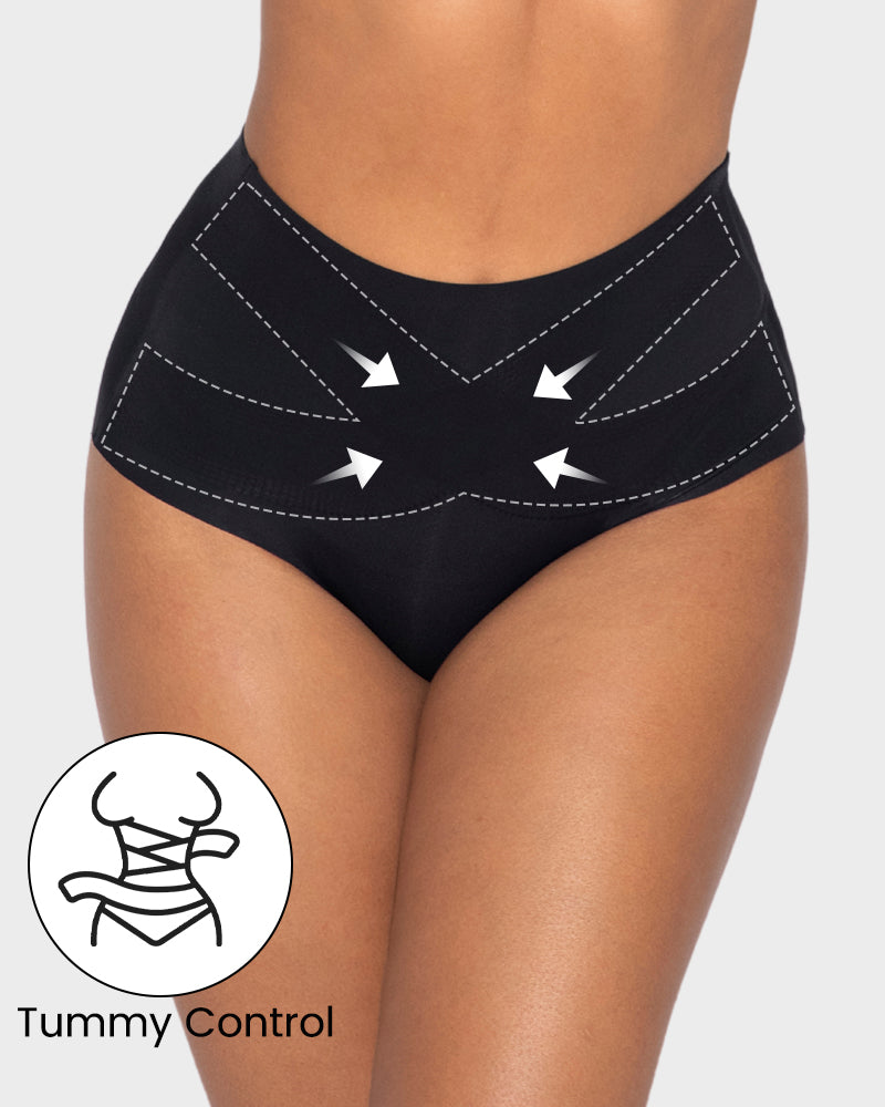 Seamless High-Waist Shaping Briefs 5-Pack - FirmaControl