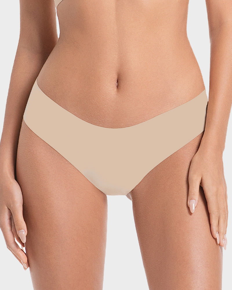 Seamless Ice-Silk Low-Rise Knickers 5-Pack - FirmaSmooth