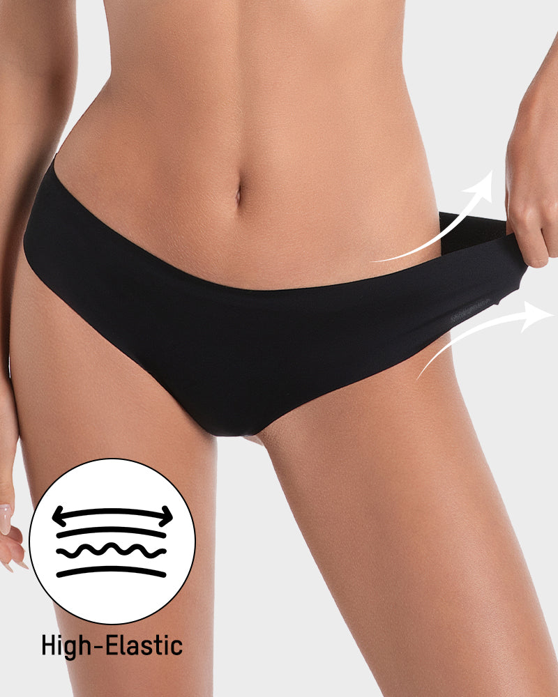 Seamless Ice-Silk Low-Rise Knickers 5-Pack - FirmaSmooth