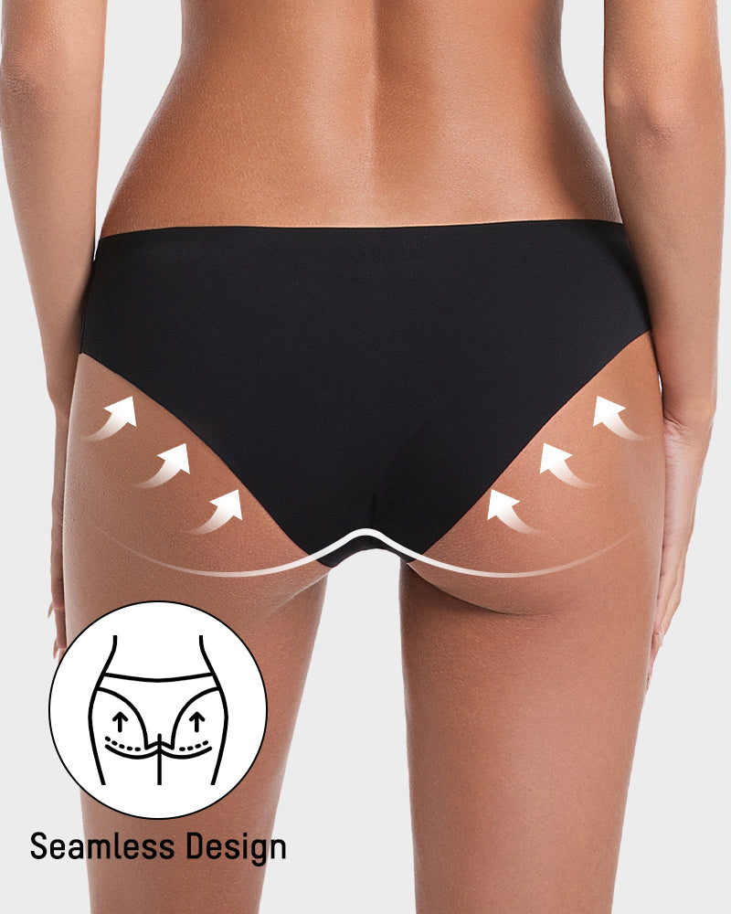 Seamless Ice-Silk Low-Rise Knickers 5-Pack - FirmaSmooth