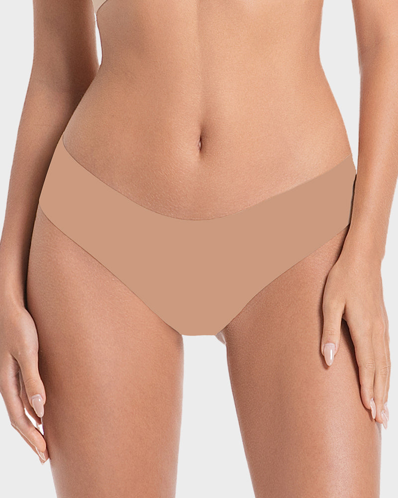 Seamless Ice-Silk Low-Rise Knickers 5-Pack - FirmaSmooth
