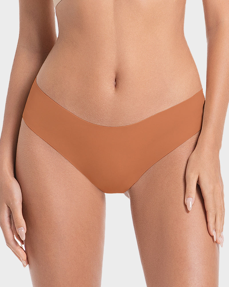 Seamless Ice-Silk Low-Rise Knickers 5-Pack - FirmaSmooth