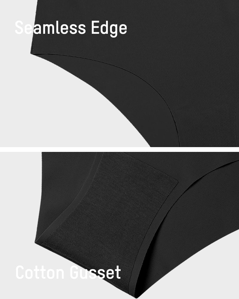 Seamless Ice-Silk Low-Rise Knickers 5-Pack - FirmaSmooth