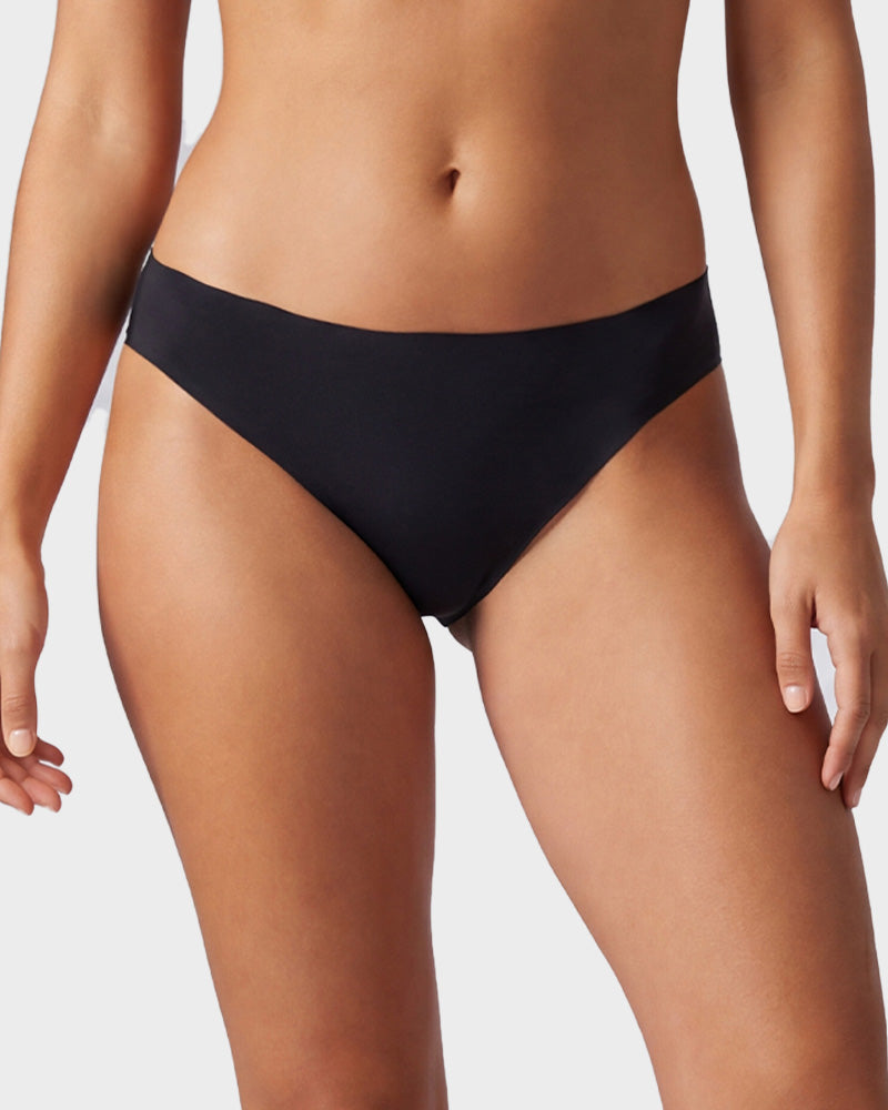 Seamless Ice Silk No-Show Thong Underwear 5-Pack - FirmaSmooth